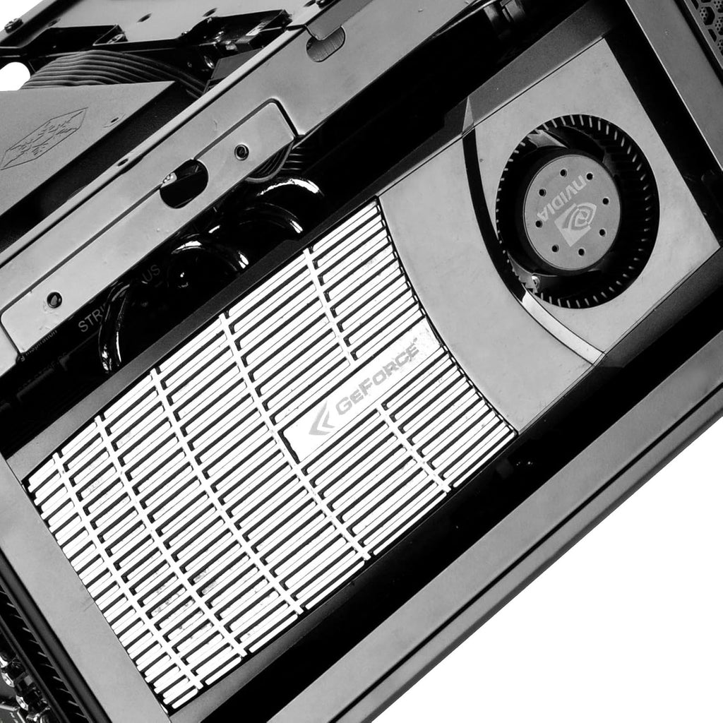 Black Ultra Compact Mini-ITX Computer Case with Mesh Front Panel F671