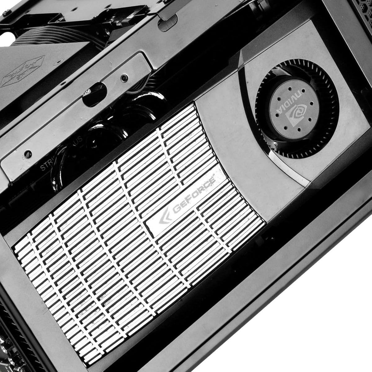 Black Ultra Compact Mini-ITX Computer Case with Mesh Front Panel F671