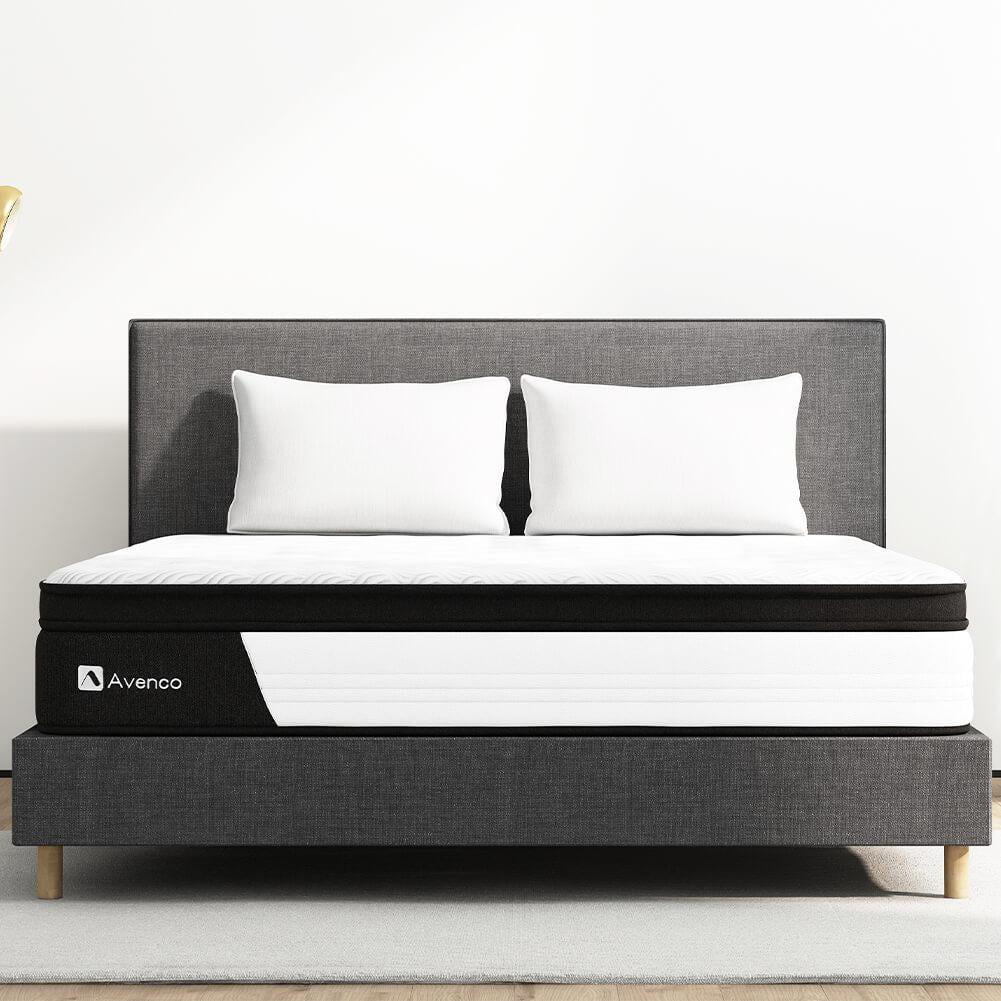 Queen Size 12-Inch Hybrid Memory Foam Innerspring Mattress P981558