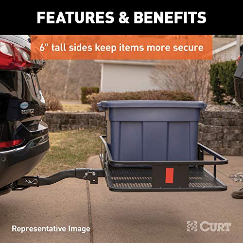 60 x 24-Inch Black Steel Cargo Carrier O89392