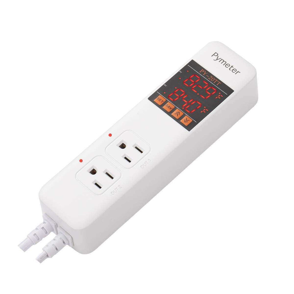 Digital Temperature Controller Dual Probe Thermostat Outlet P804158