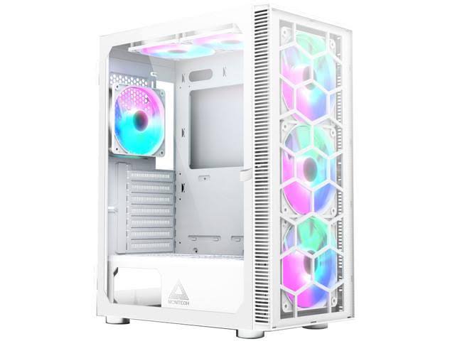 ATX Mid-Tower PC Gaming Case with Tempered Glass A43933