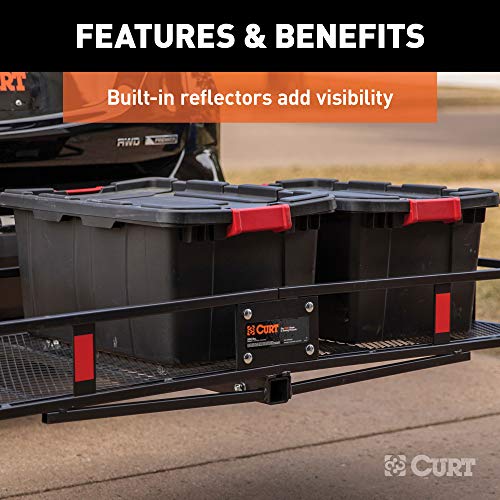 60 x 24-Inch Black Steel Cargo Carrier O89392