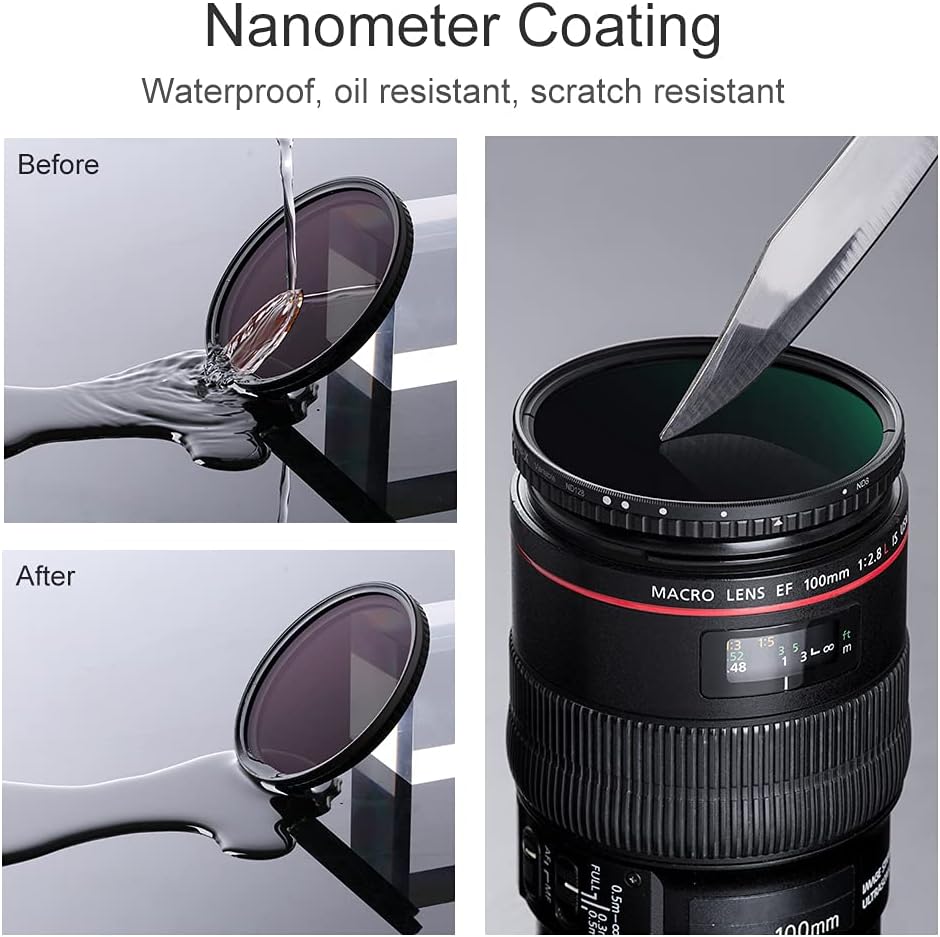 55mm Variable ND Filter ND8-ND128 3-7 Stop G631