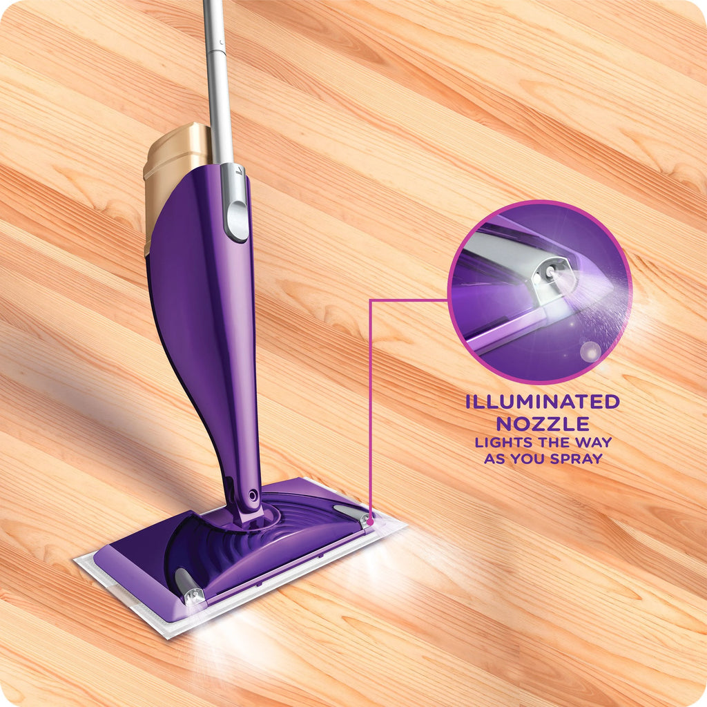 Wood Mop Starter Kit (1 Mop, 5 Pads, 1 Floor Cleaning Solution) Z591086