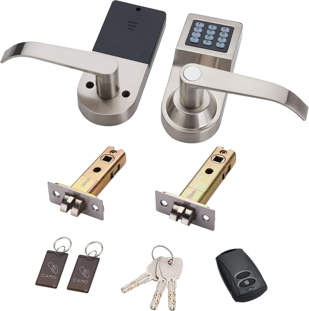 Digital Door Lock with Remote Control, Code and Key M9561