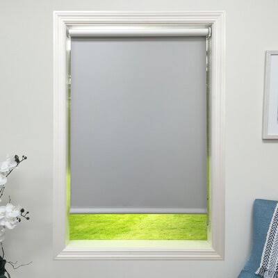 Light Gray Blackout Roller Shade Width: 44 G850