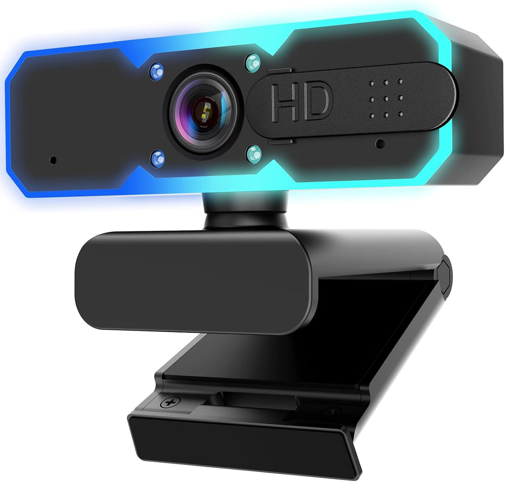 HD 1080p Webcam with Light and Microphone C43182