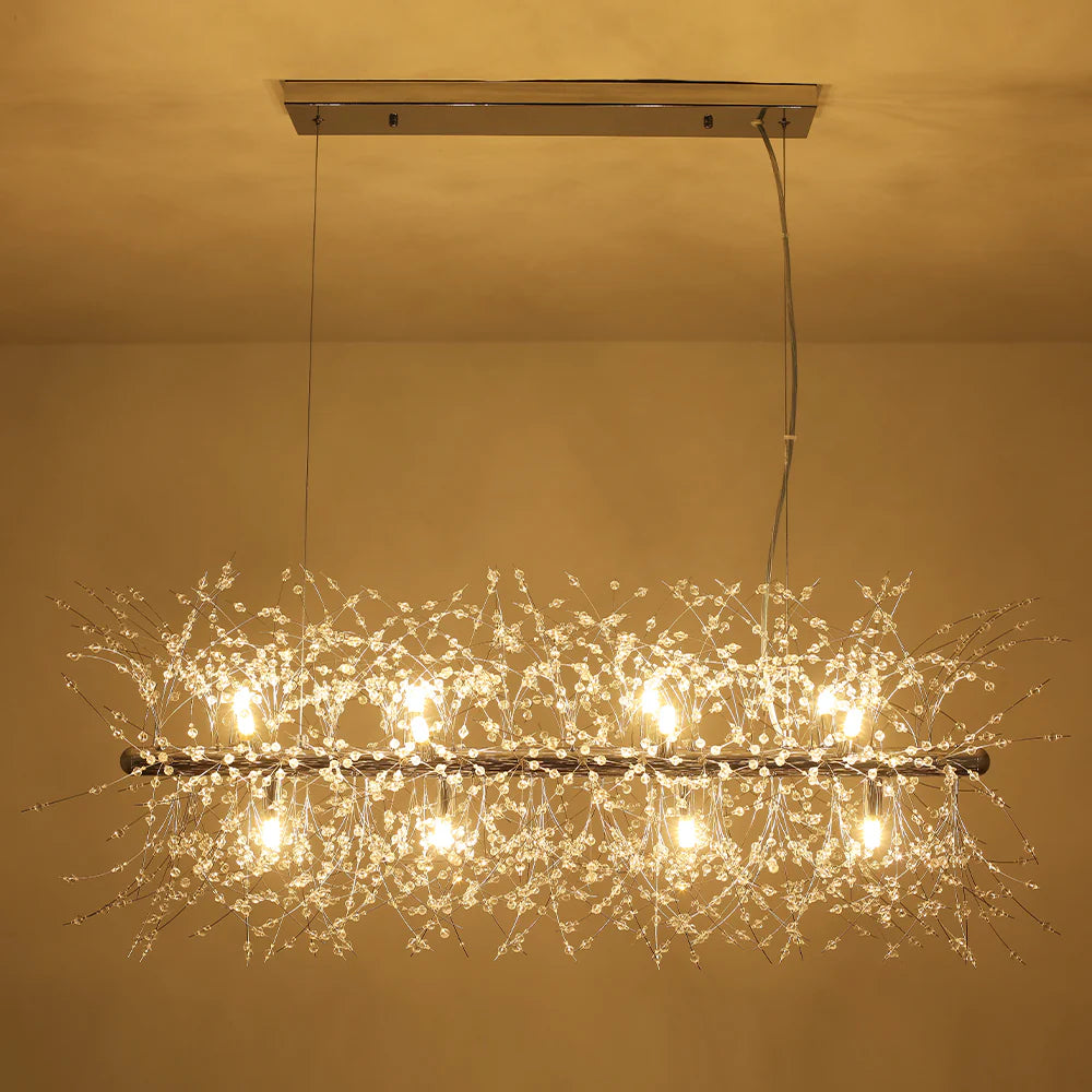 12-Light Dimmable Contemporary Sputnik Chandelier W88264