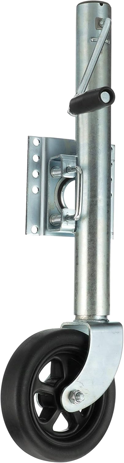 Fold Up Trailer Jack, 22-7/8 Inch Max. Lift, 1,500 Pound Max. Load, Pack of 2 M66908