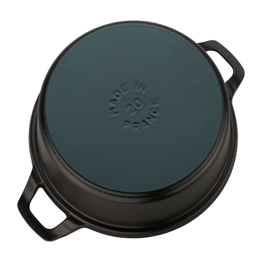 Cast Iron 2.75-qt Round with Glass Lid - Matte Black Q898977