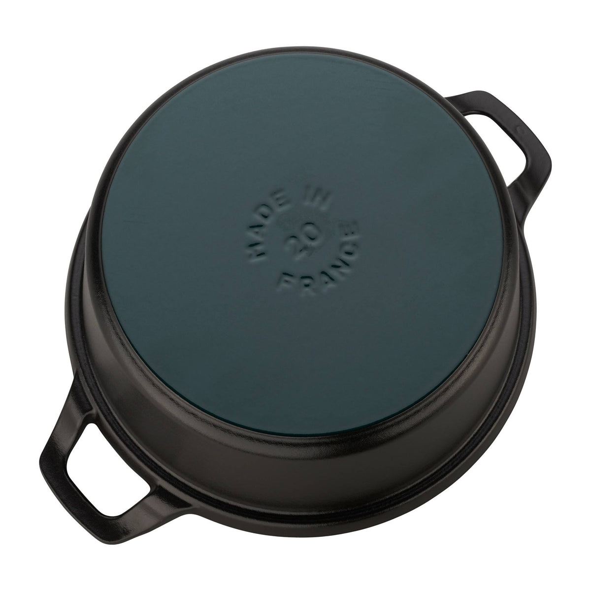 Cast Iron 2.75-qt Round with Glass Lid - Matte Black Q898977