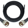 Heavy Duty Ultra Low Loss 50ohm Coaxial Cable 100ft Black N Male to N Male L92425