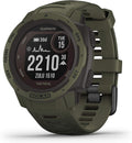 Moss Green Solar-Powered Rugged Outdoor Smartwatch W622882