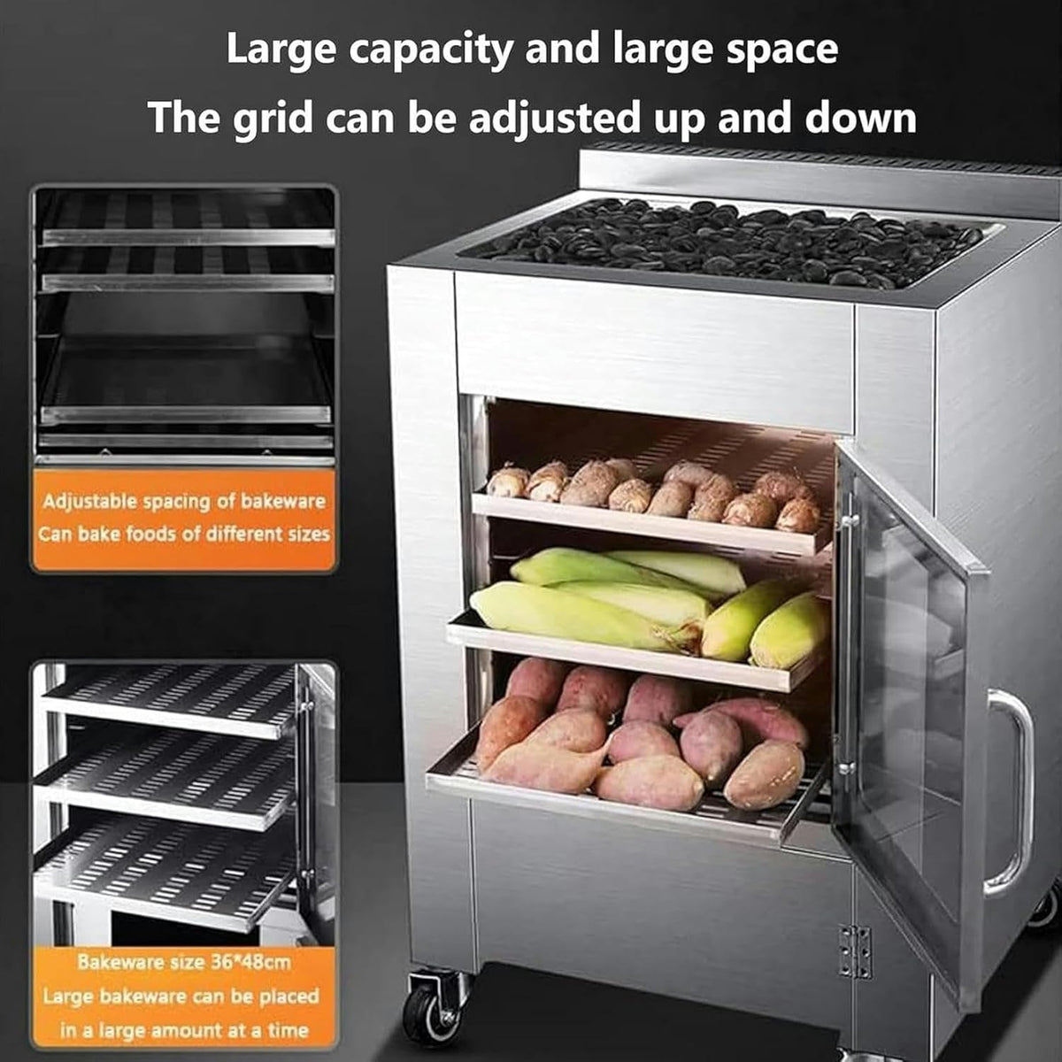 100-Liter Stainless Steel Pizza Oven S564353