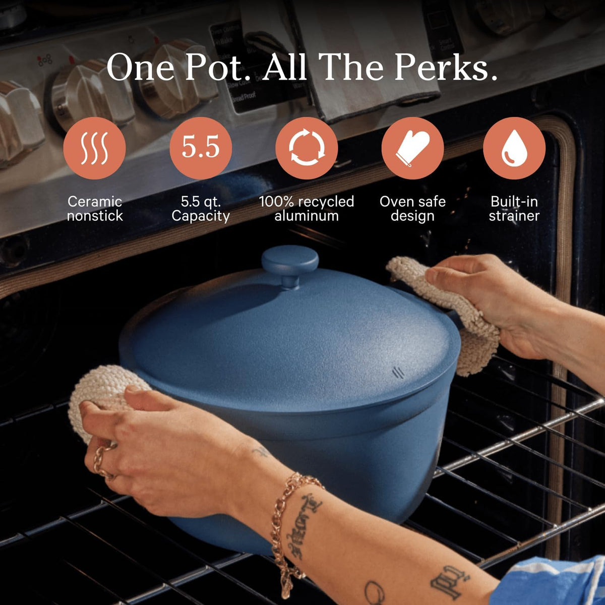 Blue Salt Multi-Functional Cookware Set O965200