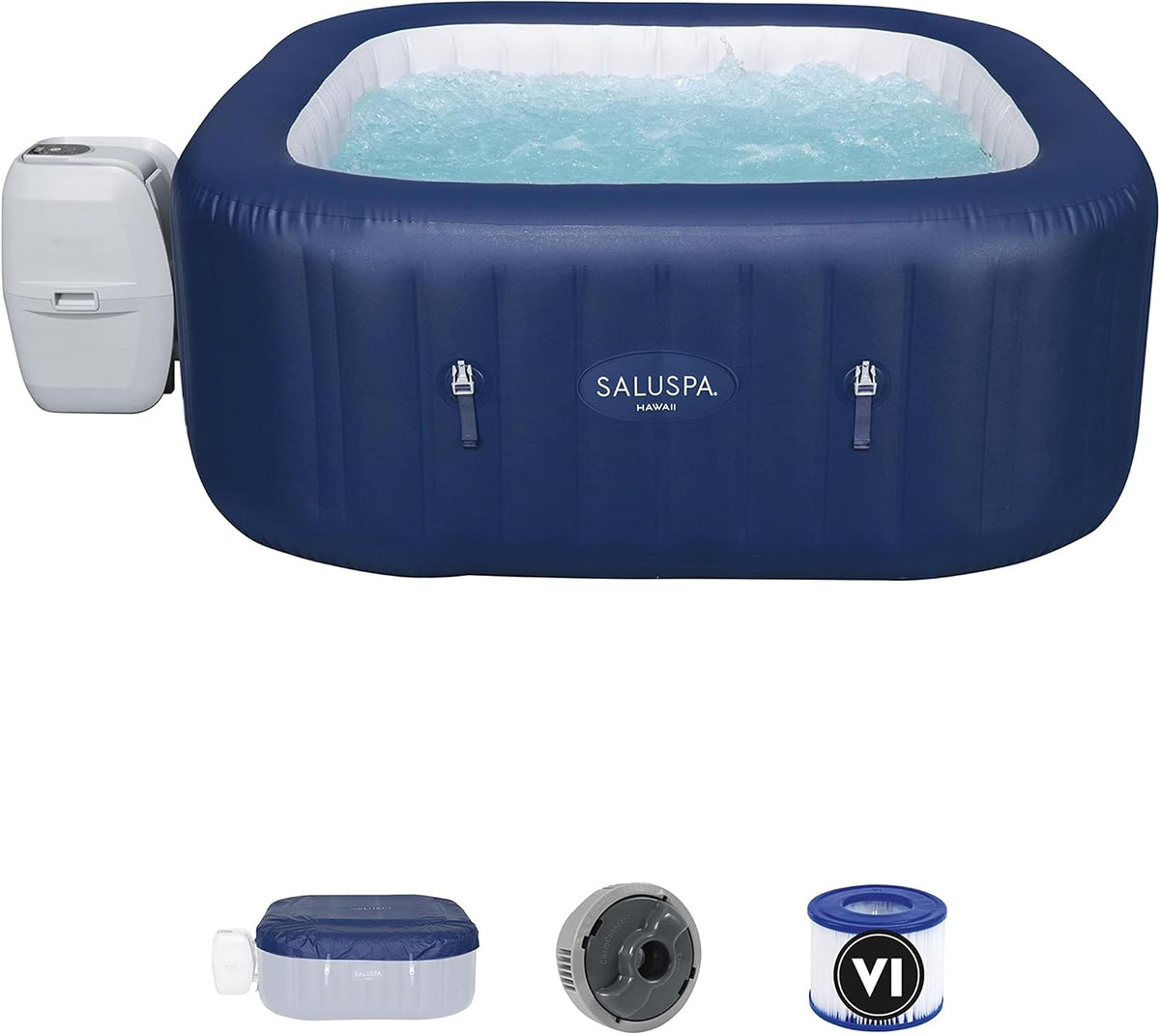 6 Person Inflatable Hot Tub Spa with Air Jets T282