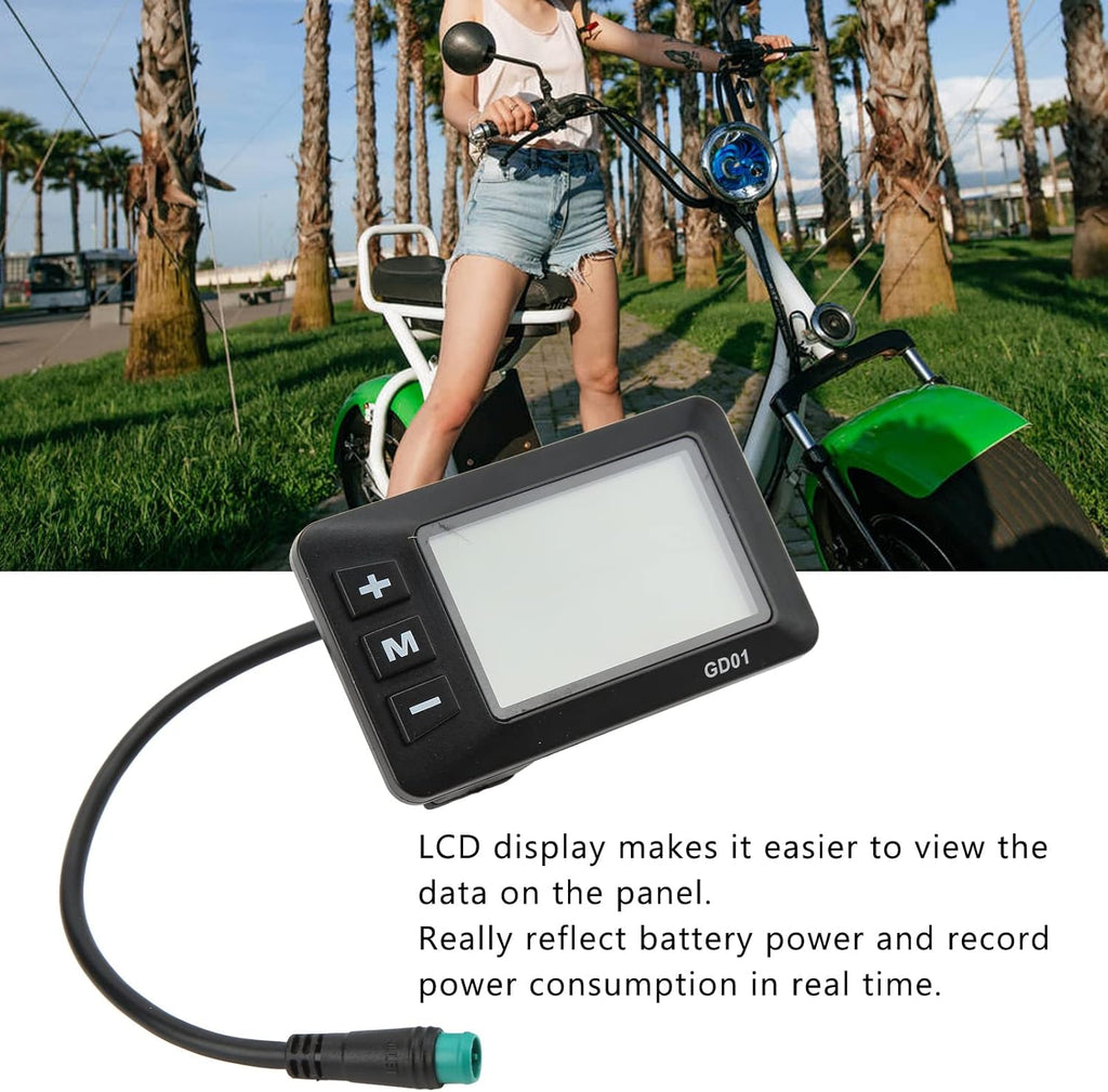 5 Pin Waterproof Speedometer and Odometer with Backlight LCD Display D917