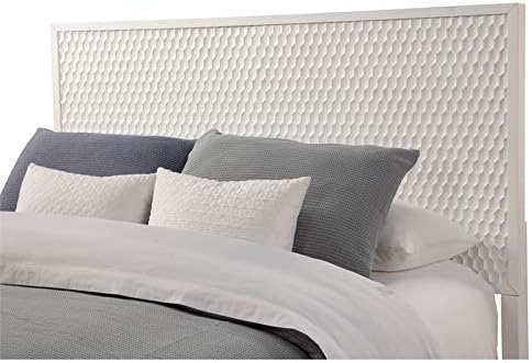White Pearl California King Wood Headboard K390