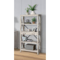 Washed Gray Bookcase with 2 Drawers C206