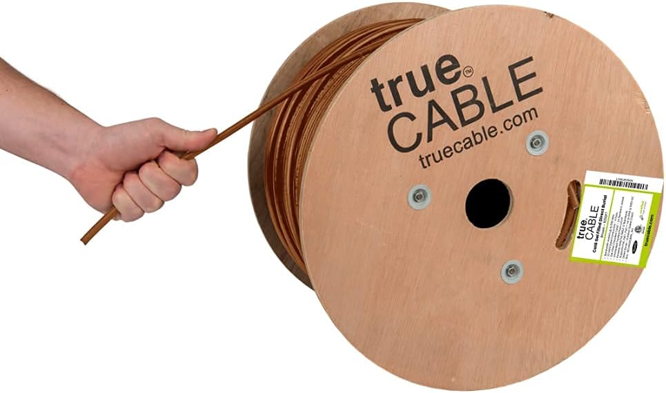 1000ft White CMX Cat6 Direct Burial Bulk Ethernet Cable R67073