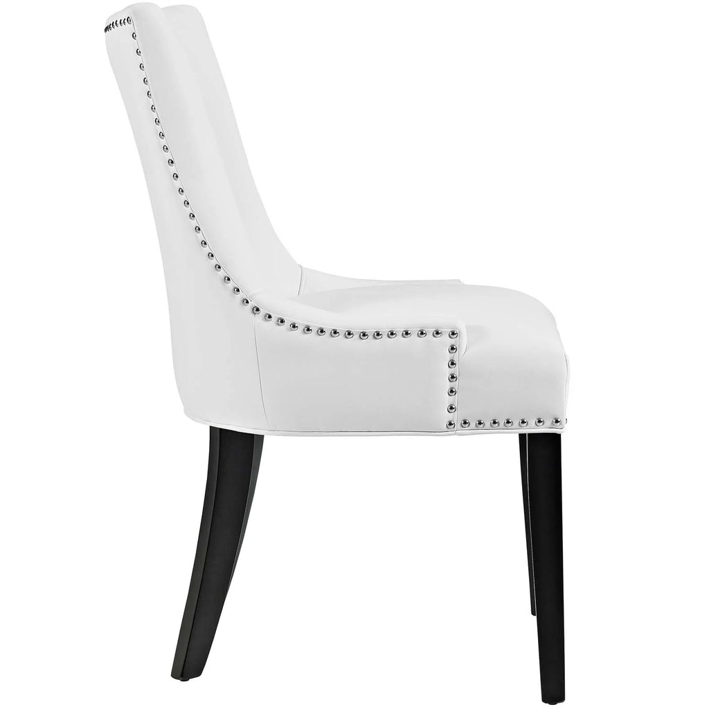 White Faux Leather Dining Chair D5132