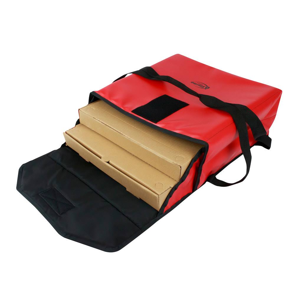 Red Insulated Vinyl Pizza Carrier O7872
