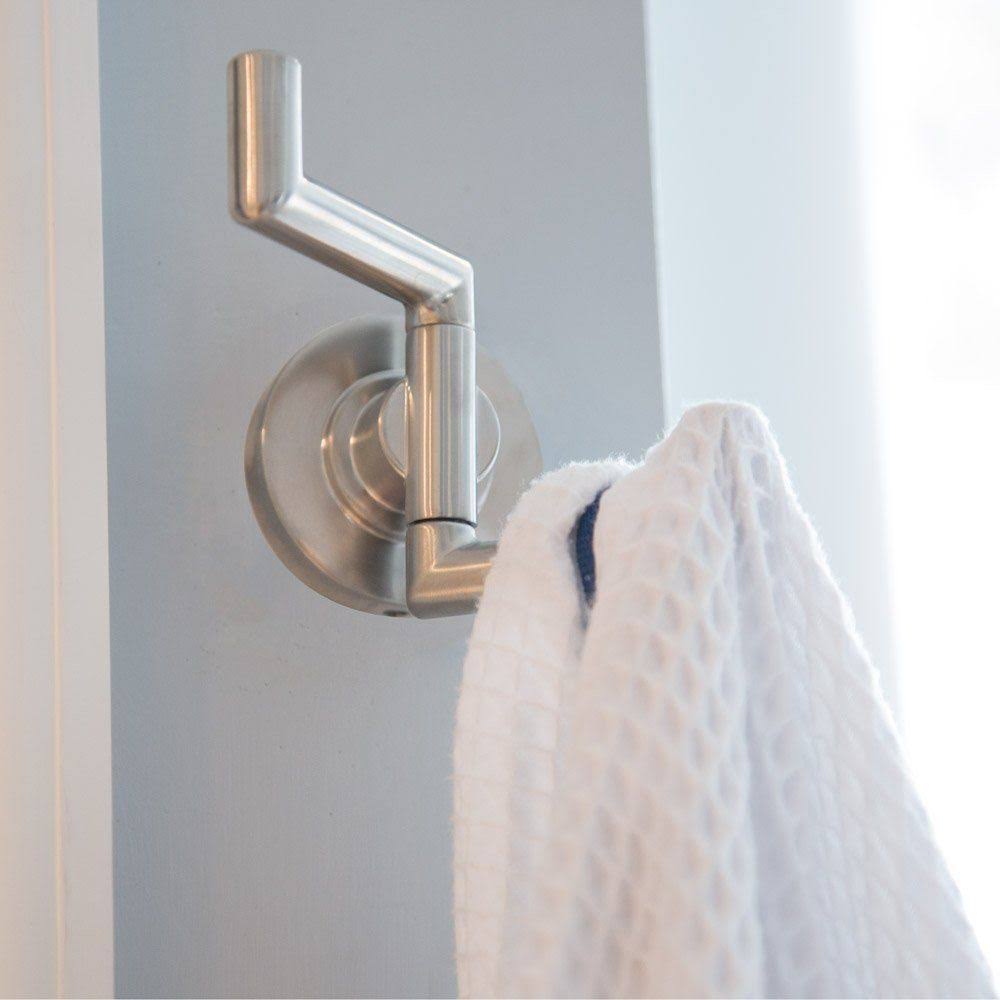 Brushed Nickel Double Robe Hook S414