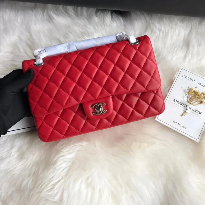 Red Medium Size Lambskin Leather Flap Bag G569970