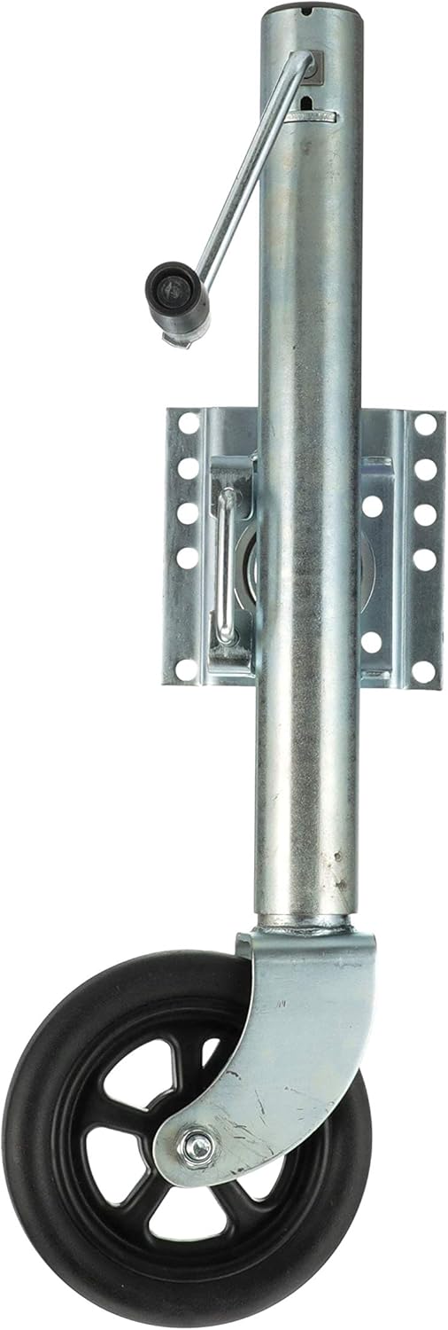 Fold Up Trailer Jack, 22-7/8 Inch Max. Lift, 1,500 Pound Max. Load, Pack of 2 M66908