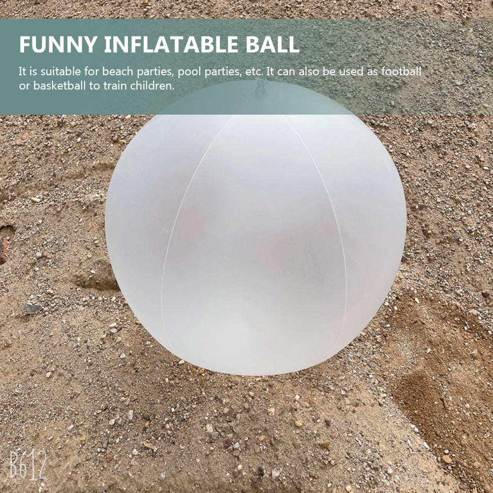 10 Pcs Kids LED Inflatable Ball Game White Pvc X36317