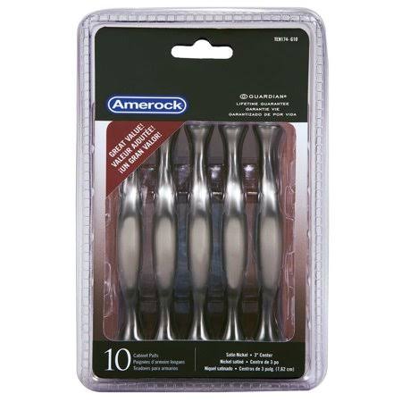 Cabinet and Drawer Pull Satin Nickel 10 Pack S38849
