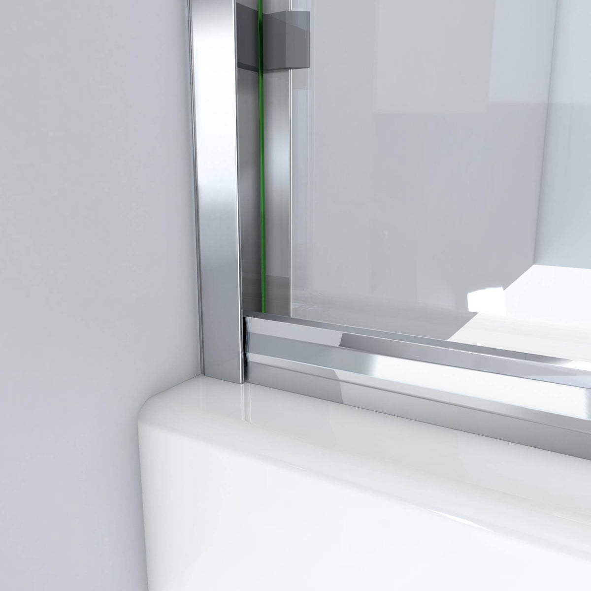 52-in to 56-in Frameless Oil-Rubbed Bronze Sliding Shower Door A753