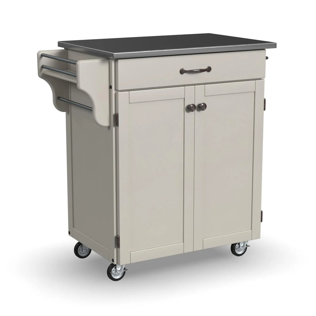 Off White Wood Kitchen Cart W574