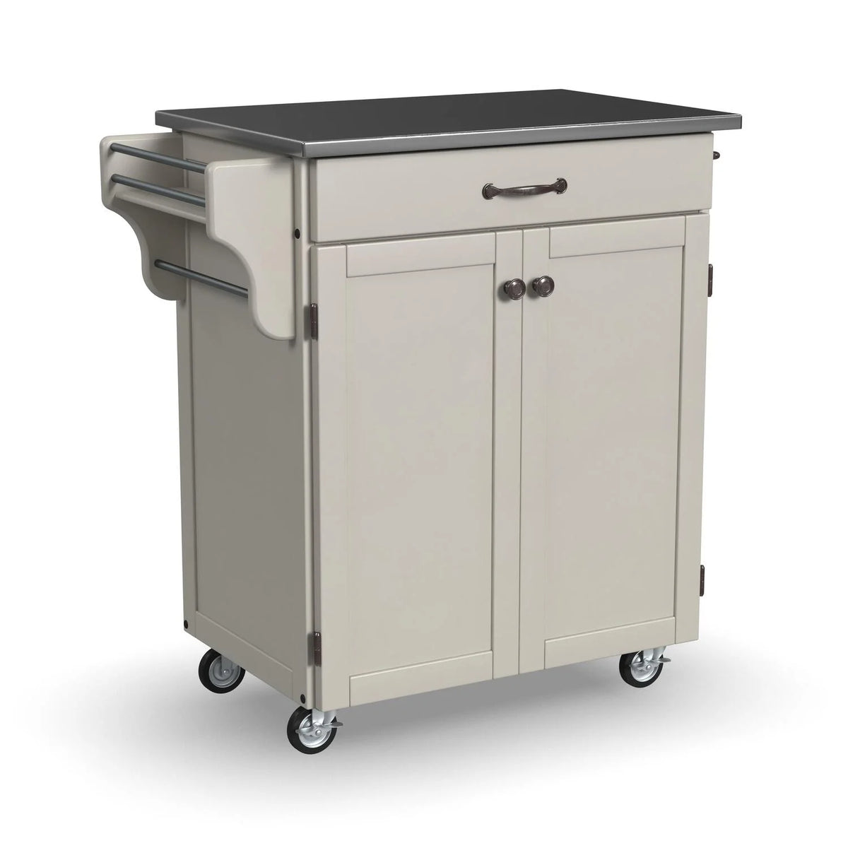 Off White Wood Kitchen Cart W574