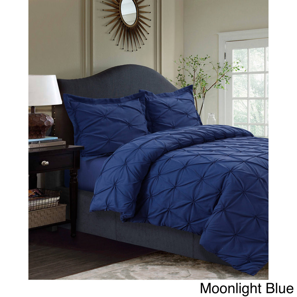 King White Microfiber Oversized Duvet Cover Set J378598