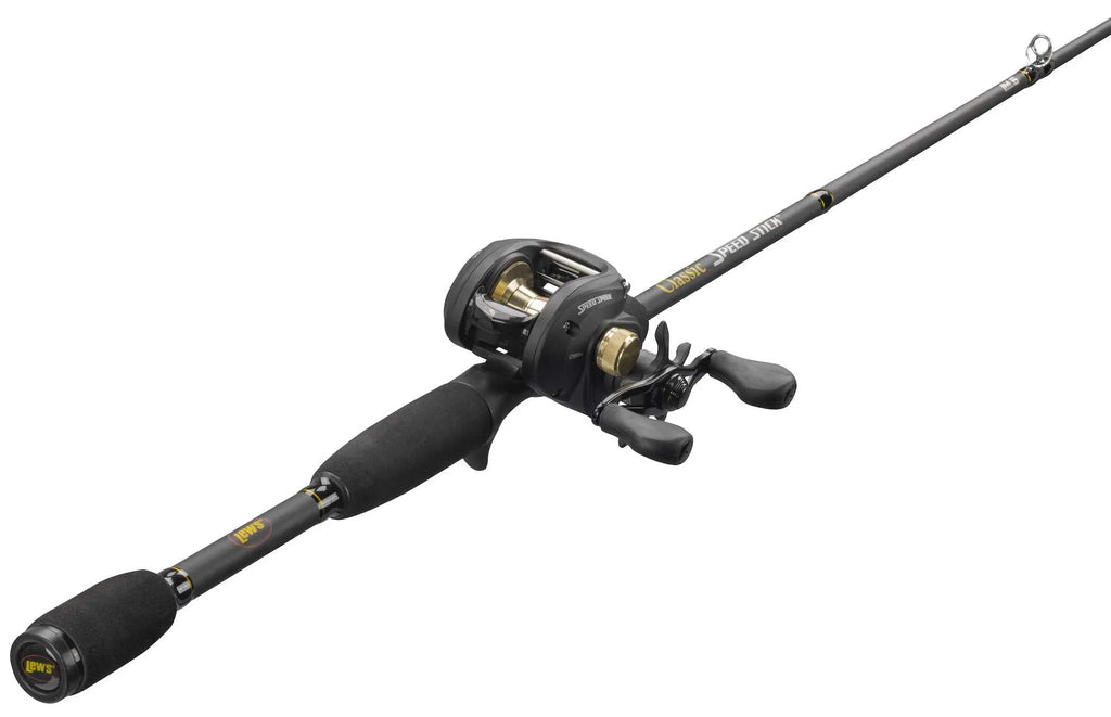 Black Baitcast Reel and Fishing Rod Combo S757