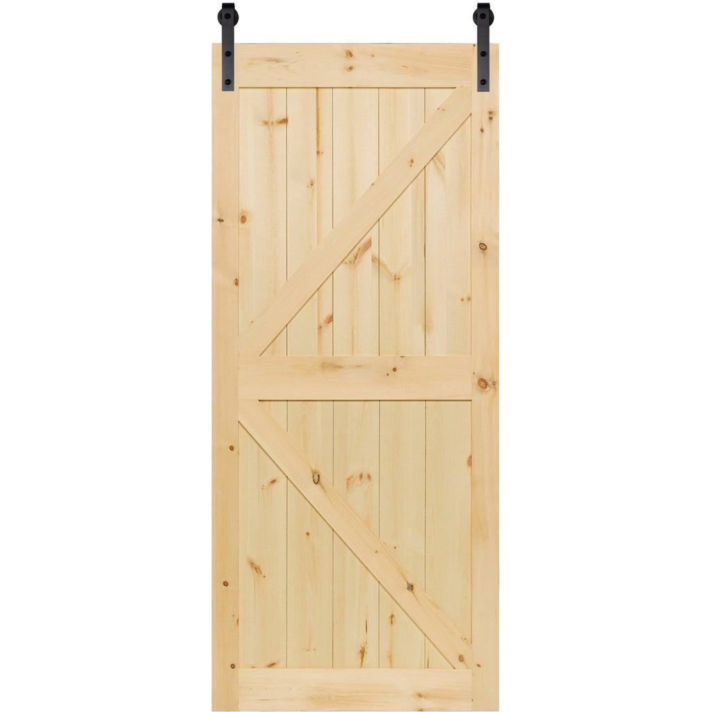 Solid Pine Unfinished Barn Door Slab Q949
