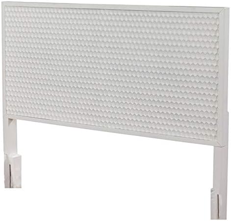 White Pearl California King Wood Headboard K390