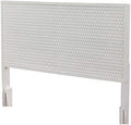 White Pearl California King Wood Headboard K390