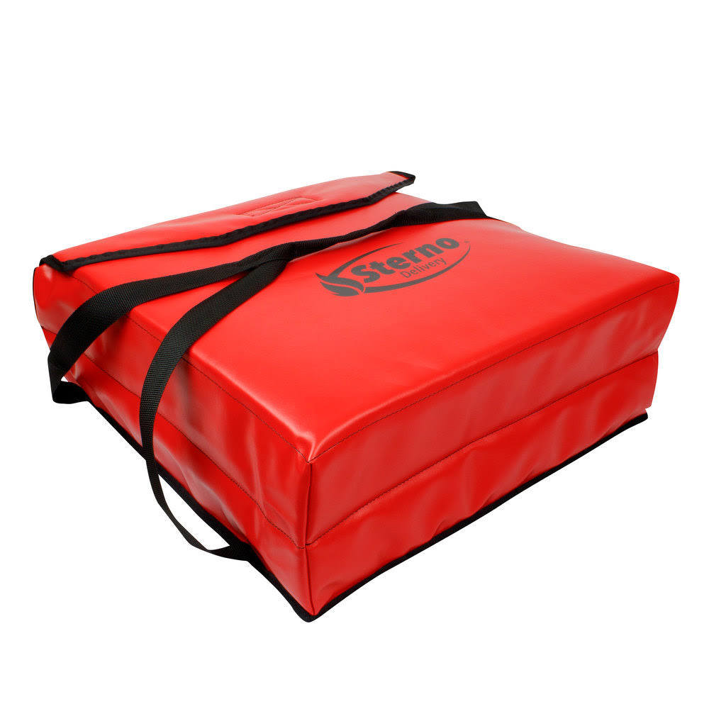 Red Insulated Vinyl Pizza Carrier O7872