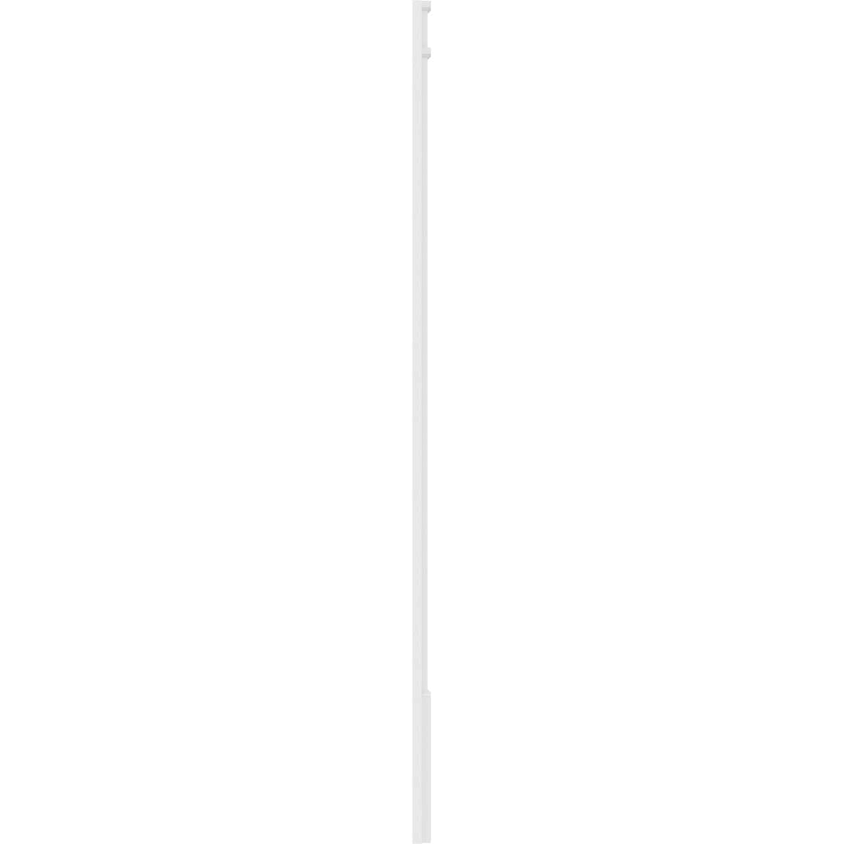 8x22W x 108x22H x 2x22P Flat Panel PVC Pilaster with Decorative Capital & Base (Pair) C6820