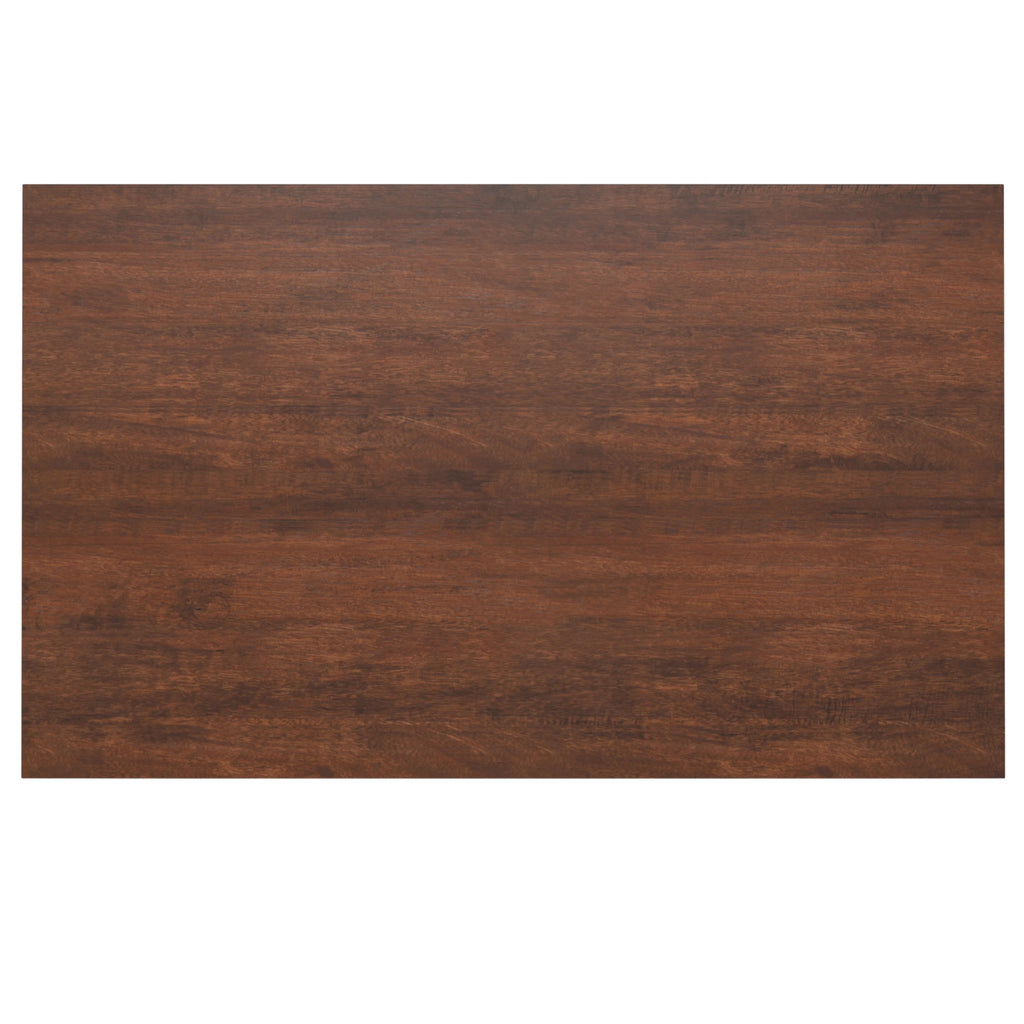 Solid Mango Wood and Metal 66 inch x 40 inch Rectangle Dining Table U406
