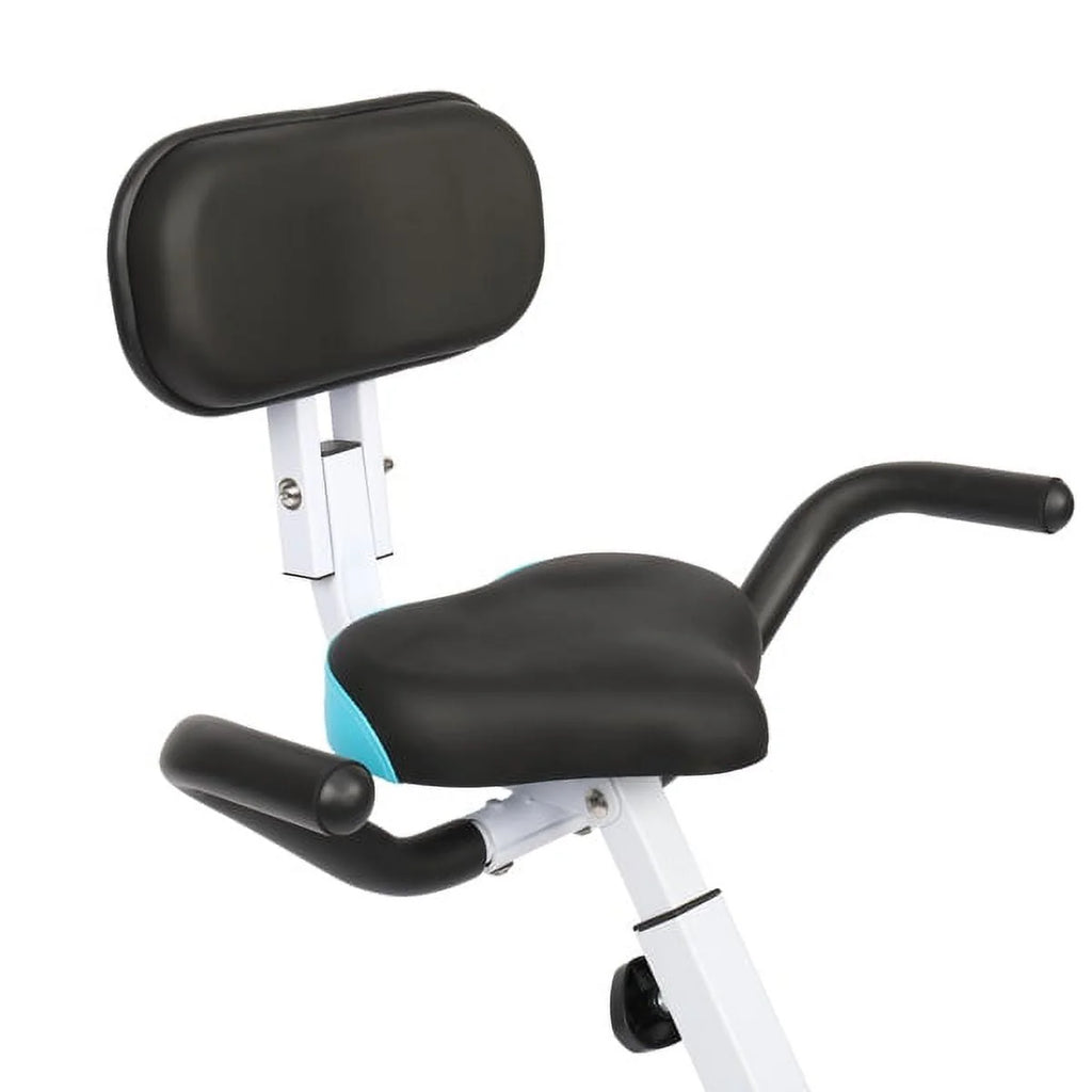 Foldable Indoor Exercise Bike 300LB Capacity 8-Level Magnetic Resistance B721