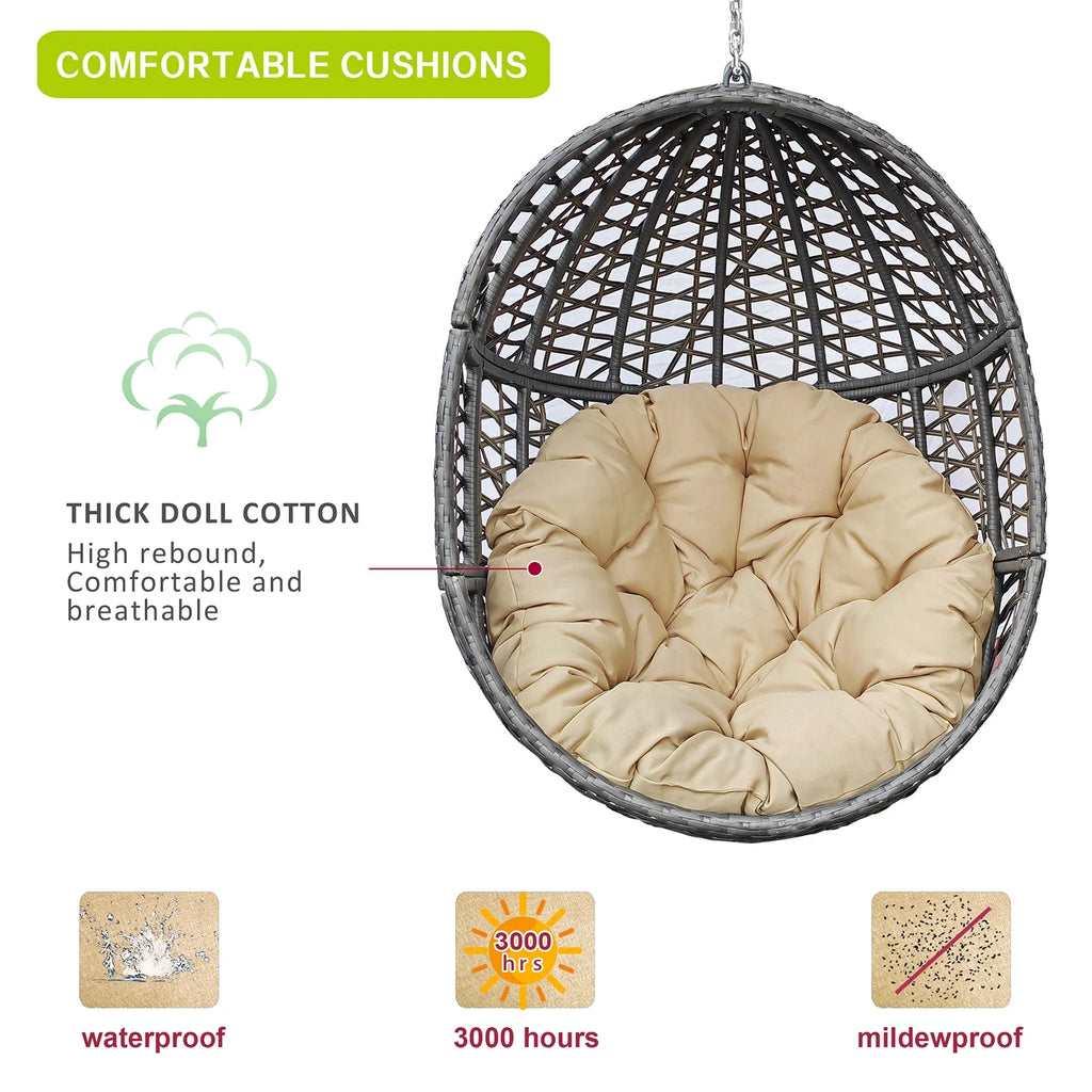 Rattan Egg Swing Chair with Stand Q7680