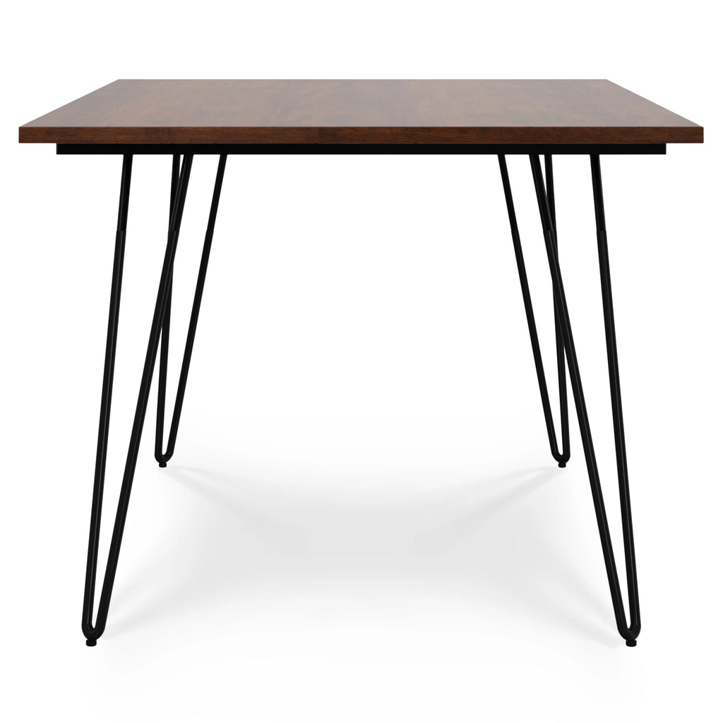 Solid Mango Wood and Metal 66 inch x 40 inch Rectangle Dining Table U406