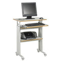Adjustable Stand-Up Workstation AV Cart Gray P43587