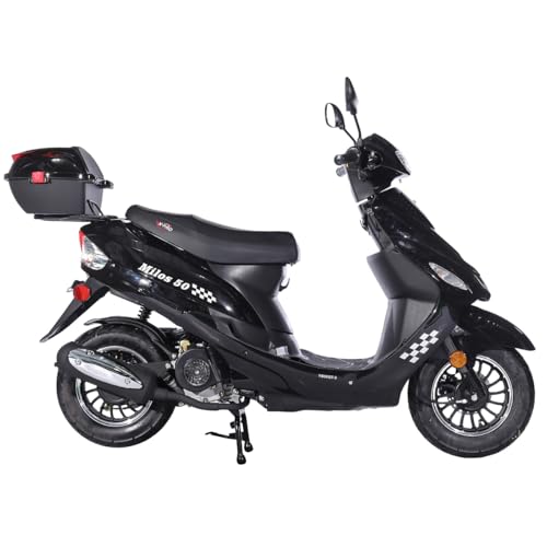 Black 50 Moped with 10" Aluminum Wheels I40847