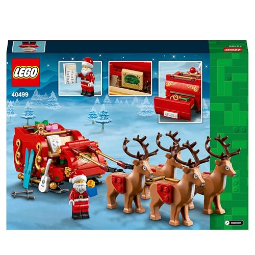 LEGO Santa's Sleigh Building Toy Set with Santa Claus Figurine & Reindeer L7072