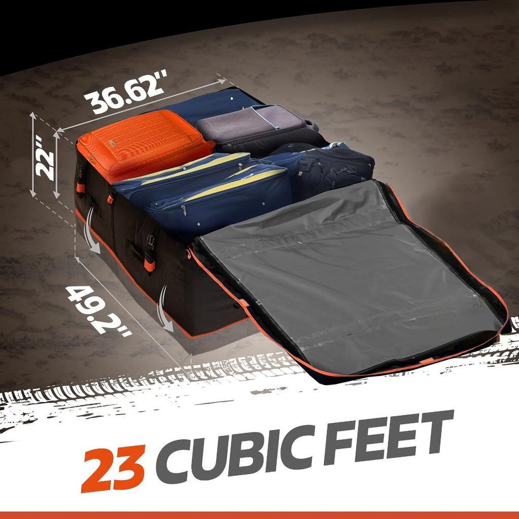 19 Cubic Feet Waterproof Car Roof Bag & Rooftop Cargo Carrier T3423